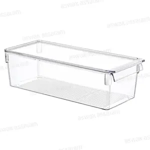 ORGANISATEUR TRANSPARENT AVEC COUVERCLE 36*20,5*10CM