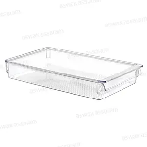 ORGANISATEUR TRANSPARENT AVEC COUVERCLE 36*20,5*5CM