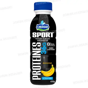 YAOURT A BOIRE PROTEINE BANANE 450ML CHERGUI SPORT