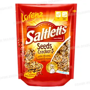 CRACKER AUX GRAINES DE CHIA SESAME ET LIN 100G LORENZ
