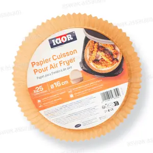 PAPIER CUISSON POUR AIR FRYER ROND 16CM 25 UNITES IGOR