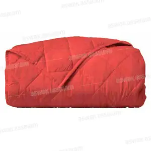 COUVRE-LIT 160*220CM + 1 TAIE D'OREILLER 50*70CM UNI BORDEAU