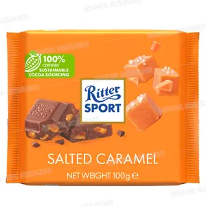 CHOCOLAT CARAMEL SALE 100G RITTER SPORT