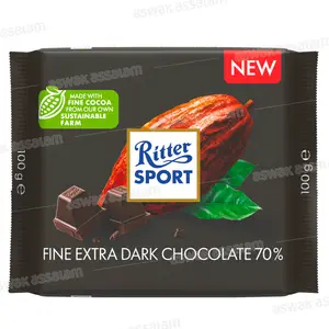 CHOCOLAT NOIR 70% EXTRA FIN 100G RITTER SPORT