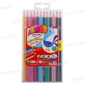 12 CRAYONS DE COULEUR FATIH
