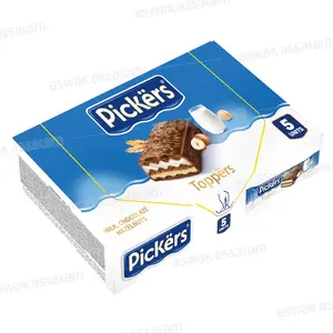 BISCUITS TOPPERS CHOCOLAT NOIR NOISETTE 5*35G PACK PICKERS