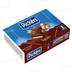 BISCUITS TOPPERS CHOCOLAT NOIR NOISETTE 5*35G PACK PICKERS