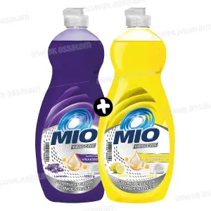 LOT DE 2 LIQUIDES VAISSELLE 1,25L MIO