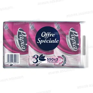 MOUCHOIR 3 PLIS 550 UNITES LOT DE 3 PAPIA