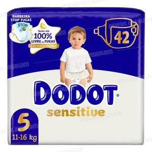 COUCHES BEBE SENSITIVE TAILLE 5 JUMBO PACK 42 UNITES DODOT
