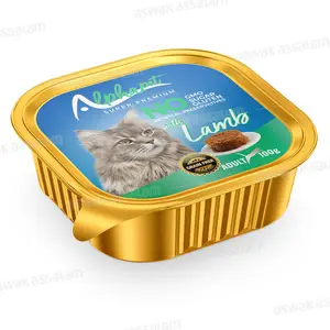 BARQUETTE PATE AGNEAU POUR CHAT ADULTE 100G ALPHAPET
