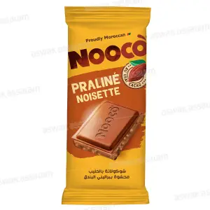 TABLETTE CHOCOLAT PRALINE NOISETTE 85G NOOCO