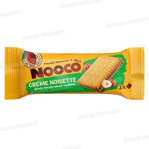 BISCUIT SANDWICH FOURRE CREME NOISETTE 34G NOOCO