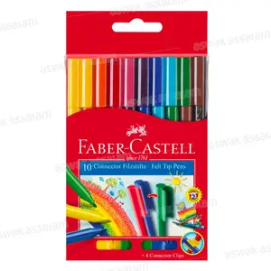 10 FEUTRES DE COULEUR CONNECTOR FABER-CASTELL