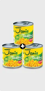 Lot de 3 Boîtes de maïs 140g – JANIS