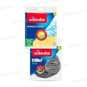 LAVETTES VILEDA 3 UNITES (GRATTON INOX GRATUIT)