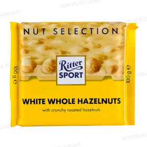 CHOCOLAT BLANC NOISETTES ENTIERES 100G SPORT RITTER