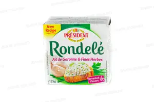 FROMAGE A TARTINER AIL & FINES HERBES 125G RONDELE PRESIDENT