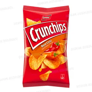 CHIPS RED CHILI 100 GR CRUNCHIPS LORENZ