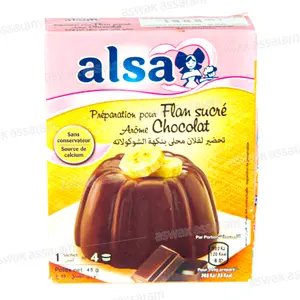 FLAN SUCRE CHOCOLAT ALSA
