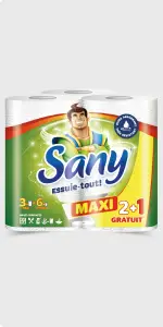 Lot de 3 essuies tout, 2 plis – SANY
