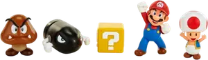 COFFRET 5 FIGURINES MARIO