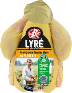 POULET FERMIER LYRÉ LABEL ROUGE FILIÈRE AUCHAN "CULTIVONS LE BON"