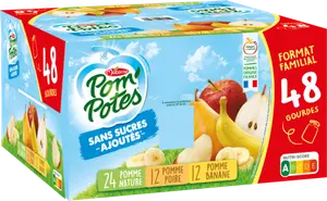 GOURDES DE COMPOTE SANS SUCRES AJOUTÉS POM'POTES