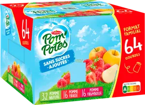 GOURDES DE COMPOTE SANS SUCRES AJOUTÉS POM'POTES