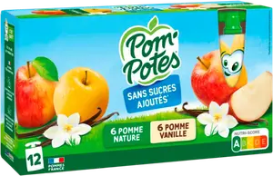 Dessert pomme vanille sans sucres ajoutés