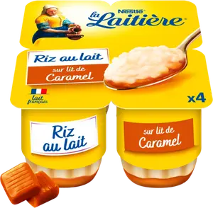 La Laitière Riz au lait sur lit de caramel beurre salé 4x115g