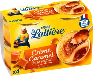 CRÈME CARAMEL DORÉE AU FOUR LA LAITIÈRE