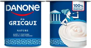 SUR LES PRODUITS PRÉSENTS EN MAGASIN DE LA GAMME "à LA GRECQUE" DE DANONE