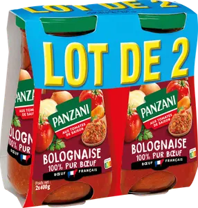 SAUCE BOLOGNAISE PUR BOEUF PANZANI