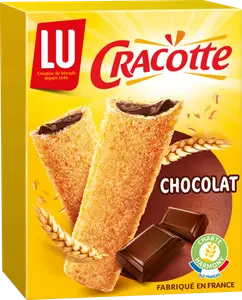 Biscottes fourrées au chocolat