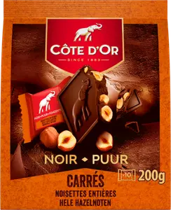 Chocolat noir extra-supérieur aux noisettes