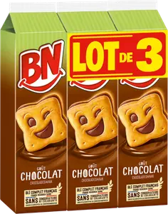 BISCUITS FOURRÉS AU CHOCOLAT BN