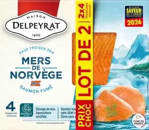 SAUMON FUMÉ DE NORVÈGE MAISON DELPEYRAT