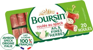 Roulés de jambon fumé à l'ail et fines herbes