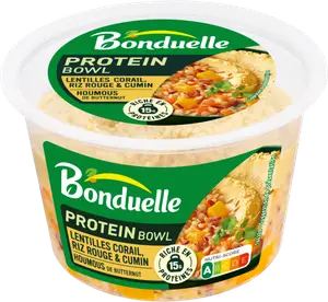 PROTEIN BOWL LENTILLES CORAIL, RIZ ROUGE & CUMIN BONDUELLE