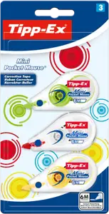 LOT DE 3MINI POCKET MOUSSE FASHION TIPP-EX