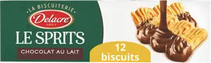 BISCUITS SPRITS CHOCOLAT AU LAIT DELACRE