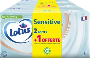 BOITES DE MOUCHOIRS LOTUS