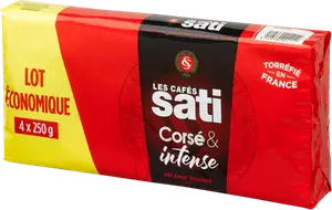 CAFÉ MOULU CORSÉ ET INTENSE SATI