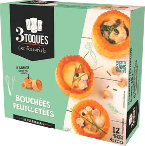 BOUCHÉES FEUILLETÉES À GARNIR 3 TOQUES