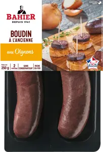 BOUDINS NOIRS AUX OIGNONS BAHIER