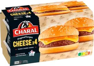 Original burger cheese X4 - CHARAL