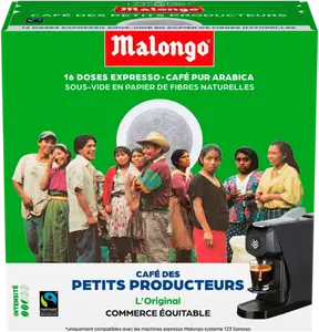 DOSETTES DE CAFÉ PETITS PRODUCTEURS MALONGO