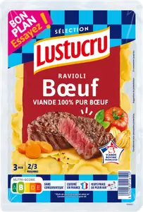 Ravioli au boeuf cuisson à l'eau