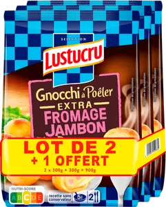 GNOCCHI À POÊLER EXTRA FROMAGE JAMBON LUSTUCRU